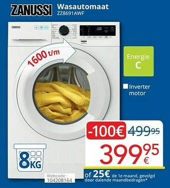 Eldi Zanussi wasautomaat zz8691awf aanbieding