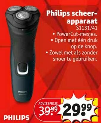 Kruidvat Philips scheerapparaat s1131-41 aanbieding