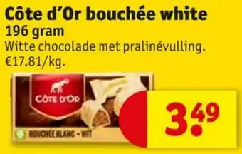 Kruidvat Côte d`or bouchée white aanbieding