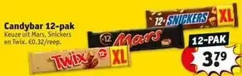 Kruidvat Candybar uit mars, snickers en twix aanbieding