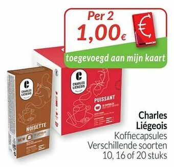 Intermarché Charles liégeois koffiecapsules aanbieding