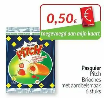 Pasquier pitch brioches met aardbeismaak