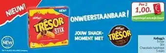 Intermarché Kellogg`s trésor stix chocolade hazelnoot aanbieding