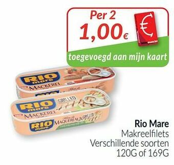 Intermarché Rio mare makreelfilets aanbieding
