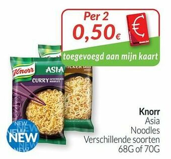 Intermarché Knorr asia noodles aanbieding