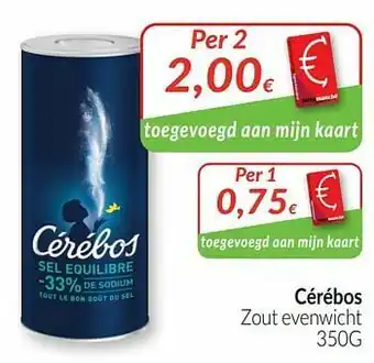Cérébos zout evenwicht