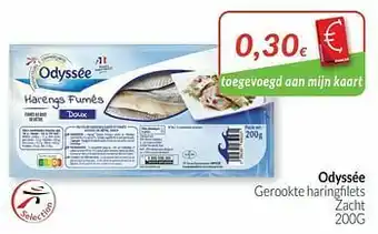 Intermarché Odyssée gerookte haringfilets zacht aanbieding