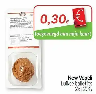Intermarché New vepeli luikse balletjes aanbieding