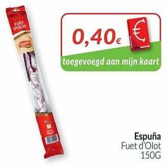 Intermarché Espuña fuet d`olot aanbieding