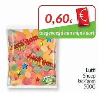 Lutti snoep jack`gom