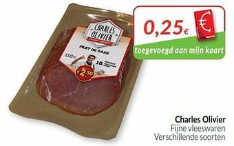 Intermarché Charles olivier fijne vleeswaren aanbieding