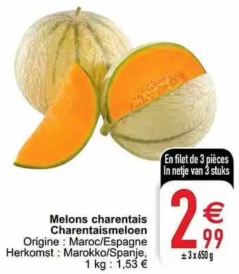 Cora Melons charentais charentaismeloen aanbieding