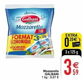 Cora Mozzarella galbani aanbieding