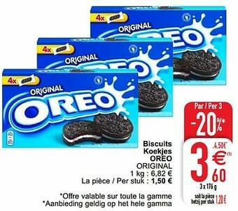 Cora Biscuits koekjes oreo aanbieding