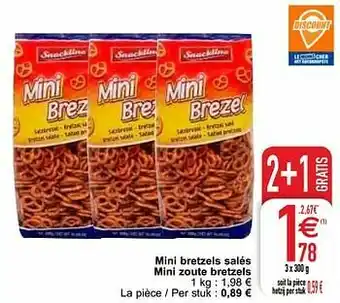 Cora Mini bretzels salés mini zoute bretzels aanbieding