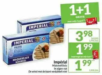 Intermarché Impérial makreelfilets aanbieding