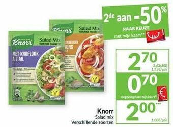 Intermarché Knorr salad mix aanbieding