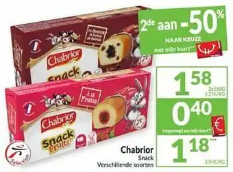 Intermarché Chabrior snack aanbieding