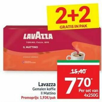 Intermarché Lavazza gemalen koffie il mattino aanbieding