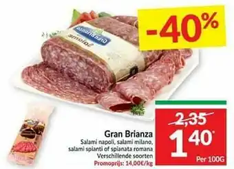 Intermarché Gran brianza salami napoli salami milano salami spianti of spianata romana aanbieding
