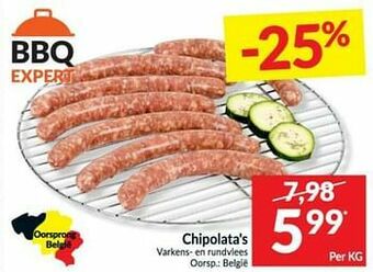 Intermarché Chipolata`s varkens- en rundvlees aanbieding