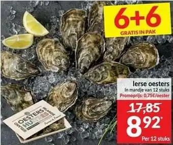 Intermarché Lerse oesters aanbieding