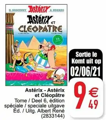 Cora Astérix - astérix et cléopâtre aanbieding