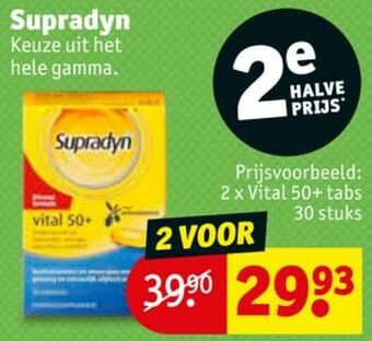 Kruidvat Supradyn vital 50+ aanbieding