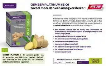 Mannavita Bio gember platinum aanbieding