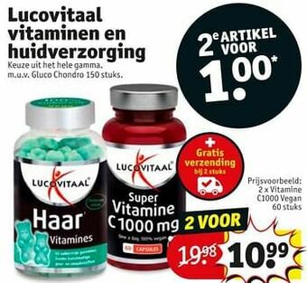 Kruidvat Lucovitaal vitamine c1000 vegan aanbieding