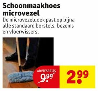 Schoonmaakhoes microvezel
