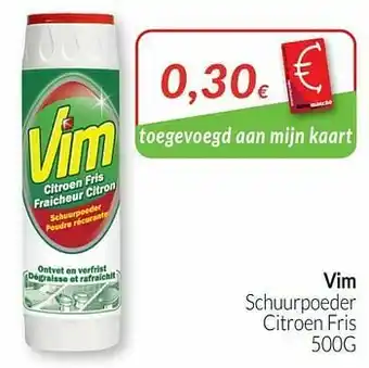 Intermarché Vim schuurpoeder citroen fris aanbieding