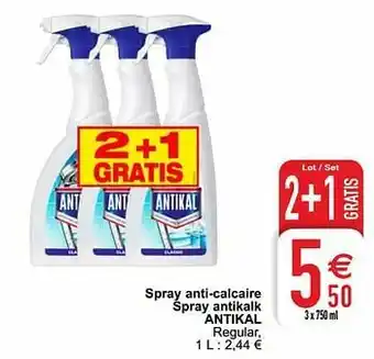 Cora Spray anti-calcaire spray antikalk antikal aanbieding