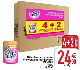 Cora Détachant en poudre vlekverwijderaar poeder vanish aanbieding