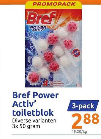 Action Bref Power Activ' Toiletblok aanbieding