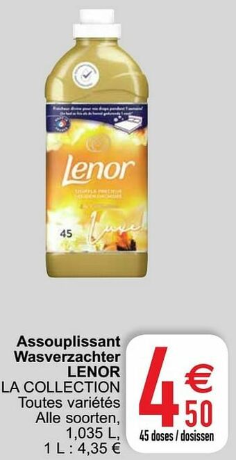 Cora Assouplissant wasverzachter lenor la collection aanbieding