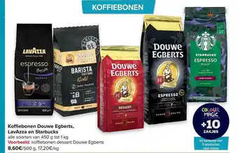 Carrefour Market Koffiebonen Douwe Egberts, Lavazza En Starbucks aanbieding