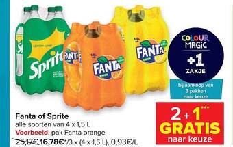 Carrefour Market Fanta Of Sprite aanbieding