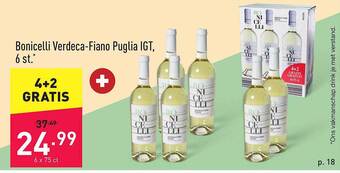 ALDI Bonicelli Verdeca Fiano Puglia Igt aanbieding