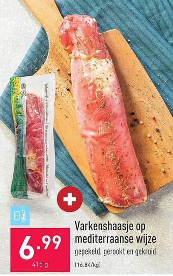 ALDI Varkenshaasje Op Mediterraanse Wijze aanbieding