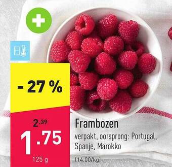 ALDI Frambozen aanbieding