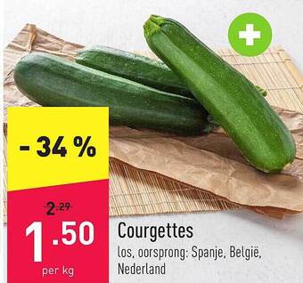 ALDI Courgettes aanbieding