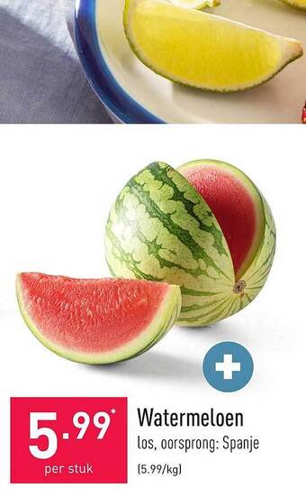 ALDI Watermeloen aanbieding