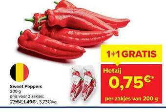 Carrefour Sweet Peppers aanbieding