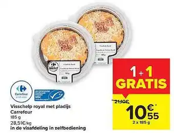 Carrefour Visschelp Royal Met Pladijs aanbieding