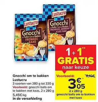 Carrefour Gnocchi Om Te Bakken aanbieding