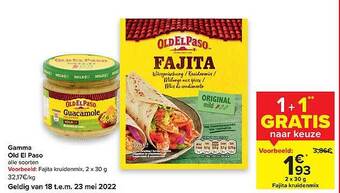 Carrefour Gamma Old El Paso aanbieding