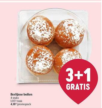Delhaize Berlijnse Bollen aanbieding