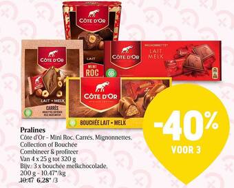 Delhaize Pralines aanbieding