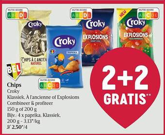 Delhaize Chips Croky aanbieding